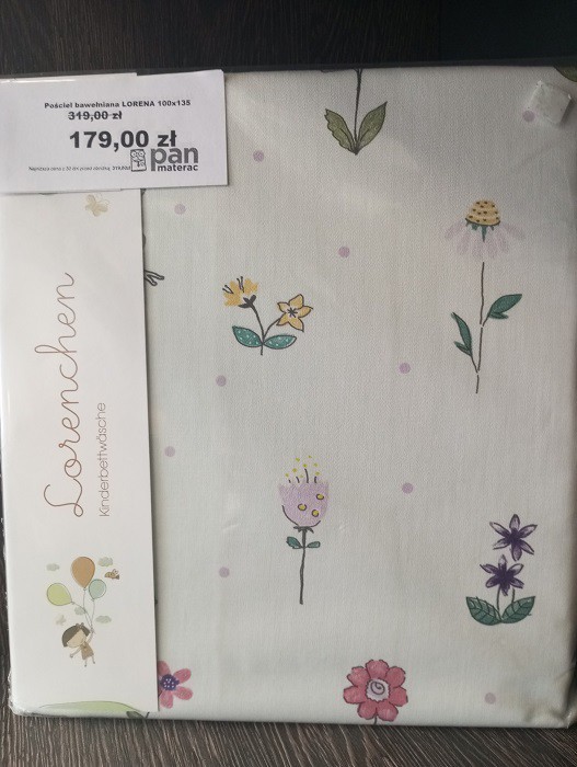Pościel LORENA 100x135 bawełniana - OUTLET : Rozmiar - 100x135