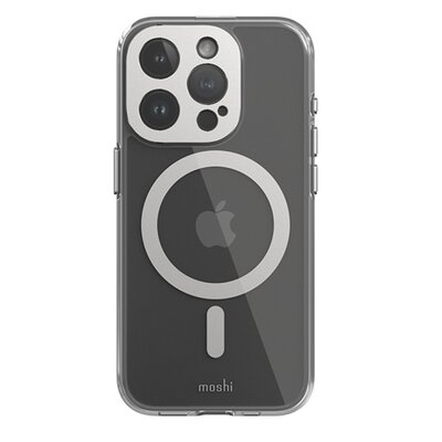 Moshi iGlaze MagSafe - Etui iPhone 15 Pro (Luna Silver)