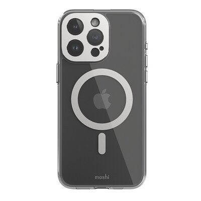 Moshi iGlaze MagSafe - Etui iPhone 15 Pro Max (Luna Silver)