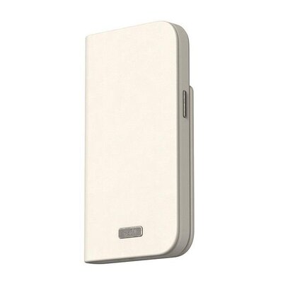 Moshi Overture MagSafe - Skórzane etui 3w1 z klapką iPhone 15 (Eggnog White)