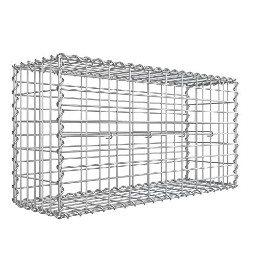 Lumarko Kosz gabionowy, metalowa klatka gabionowa z siatką 5 x 10 cm na kamienie