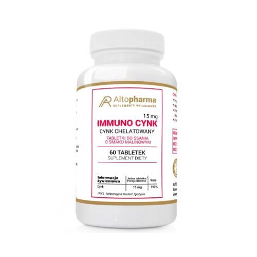 ALTOPHARMA Immuno Cynk 15 mg, 60 tabletek do ssania