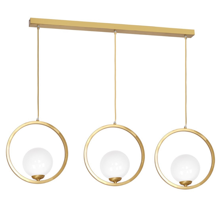 Potrójny złoty żyrandol - K444 W4-G64