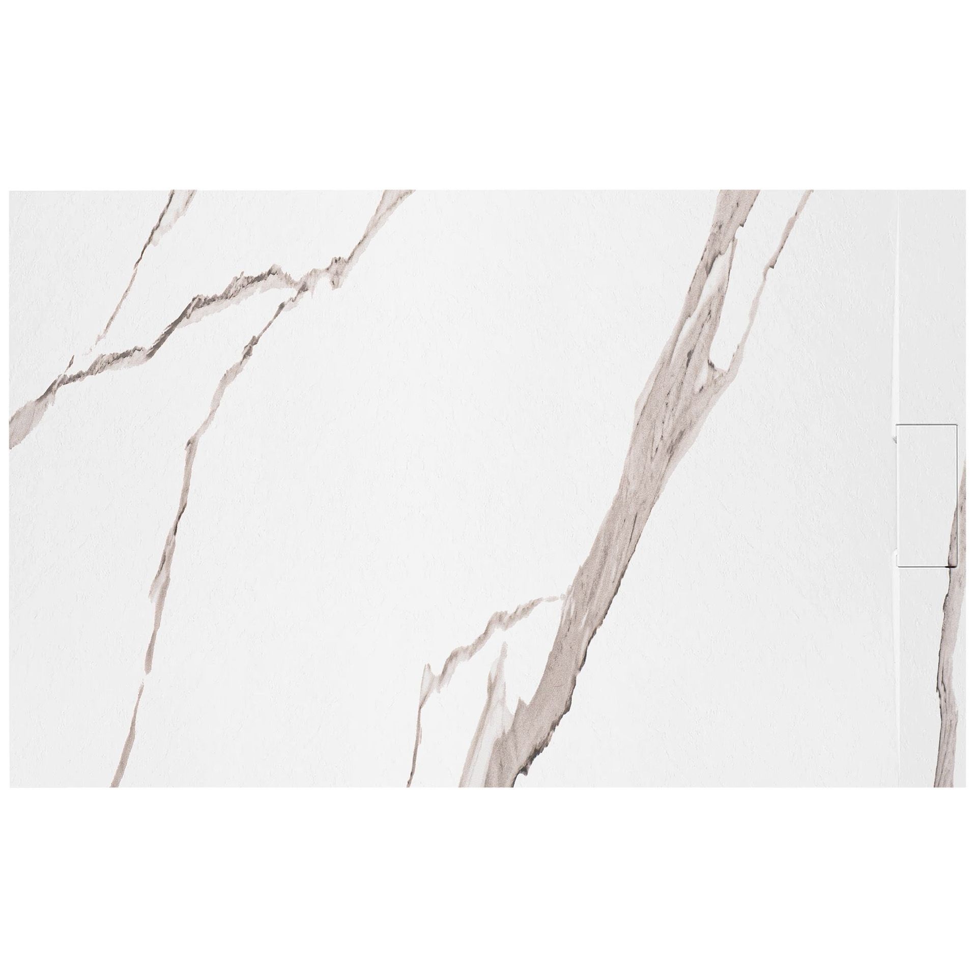 Rea Brodzik prysznicowy Bazalt CARRARA WHITE 90x120