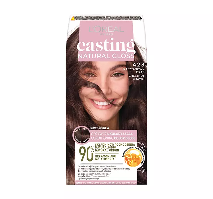 Casting Natural Gloss Farba do włosów 423 Kasztanowy Brąz