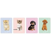 Interdruk Zeszyt A5 Puppy Sign trzy linie 16 kartek 20 szt.