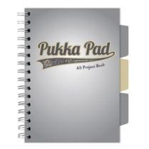 Pukka Project Book Grey A5 kratka 100 kartek 3 szt.