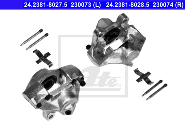 Zacisk hamulcowy ATE 24238180275 1234200783 MERCEDES W123 76-85 LT