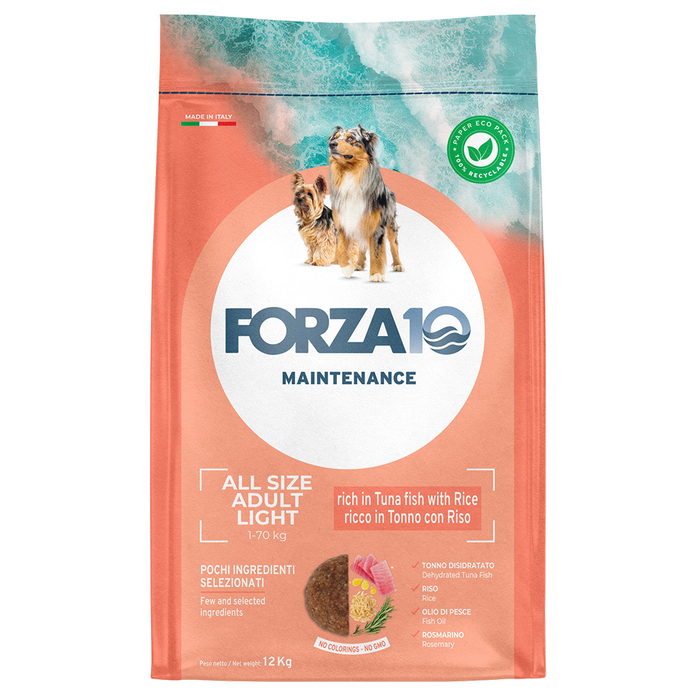 Forza 10 Maintenance Light, tuńczyk i ryż - 12 kg
