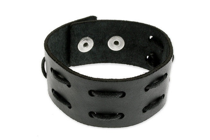 Dla Panów Skórzana Bransoleta Solidne Napy