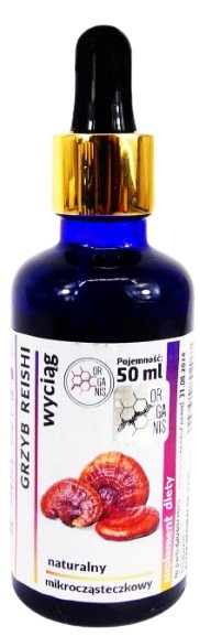 Suplement diety, Organis, Wyciąg Grzyb Reishi, 50ml