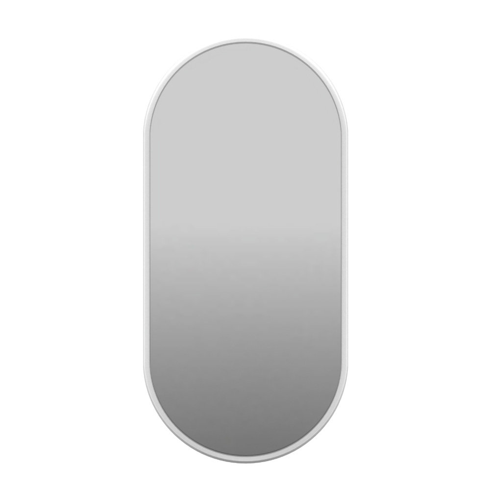 Lustro owalne - białe - 45/80 cm