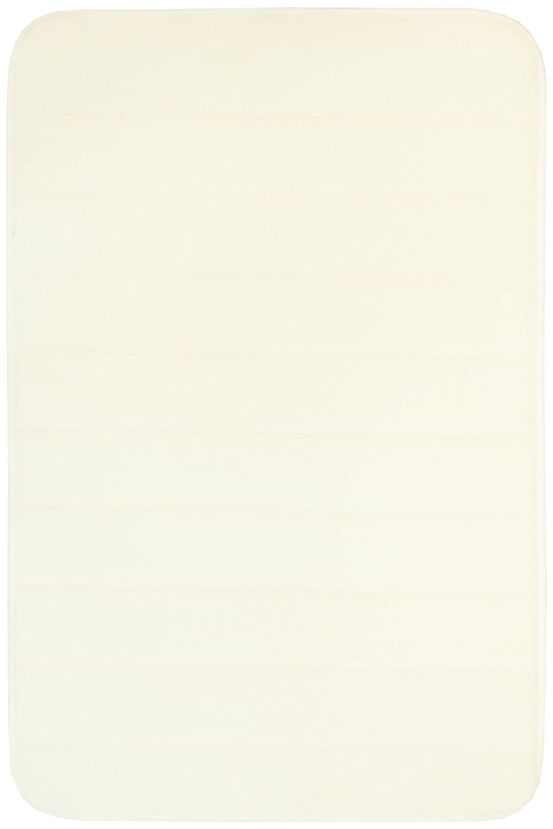 Dywanik Łazienkowy Coral Velvet Cream Krem Paski-40x60 cm