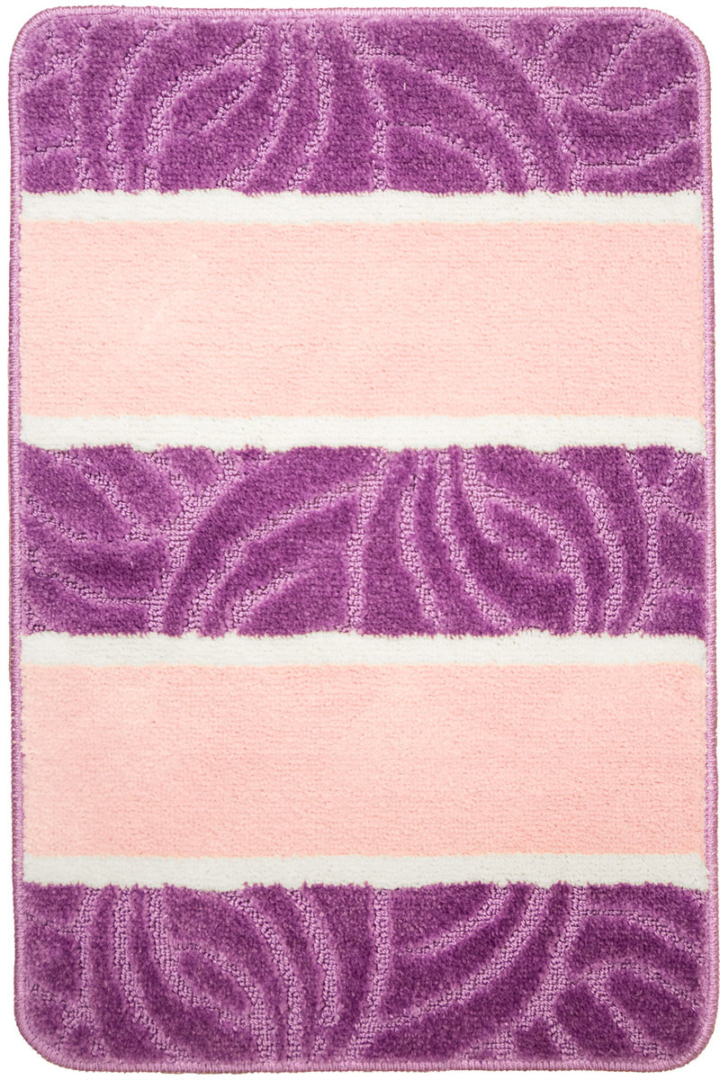 Dywanik Łazienkowy Murcia Pink Róż Fiolet Listki-50x80 cm