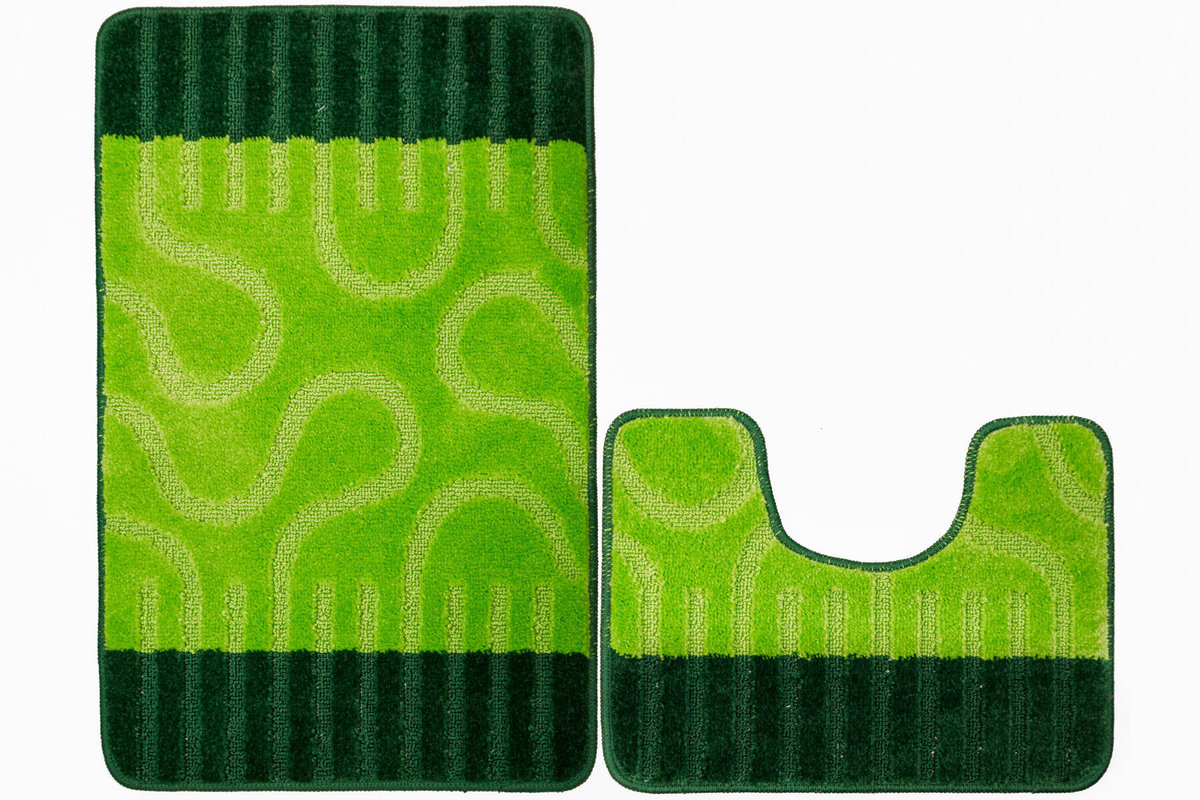 Komplet 2-częściowy Łazienkowy Ronda Green Zielony-KOMPLET