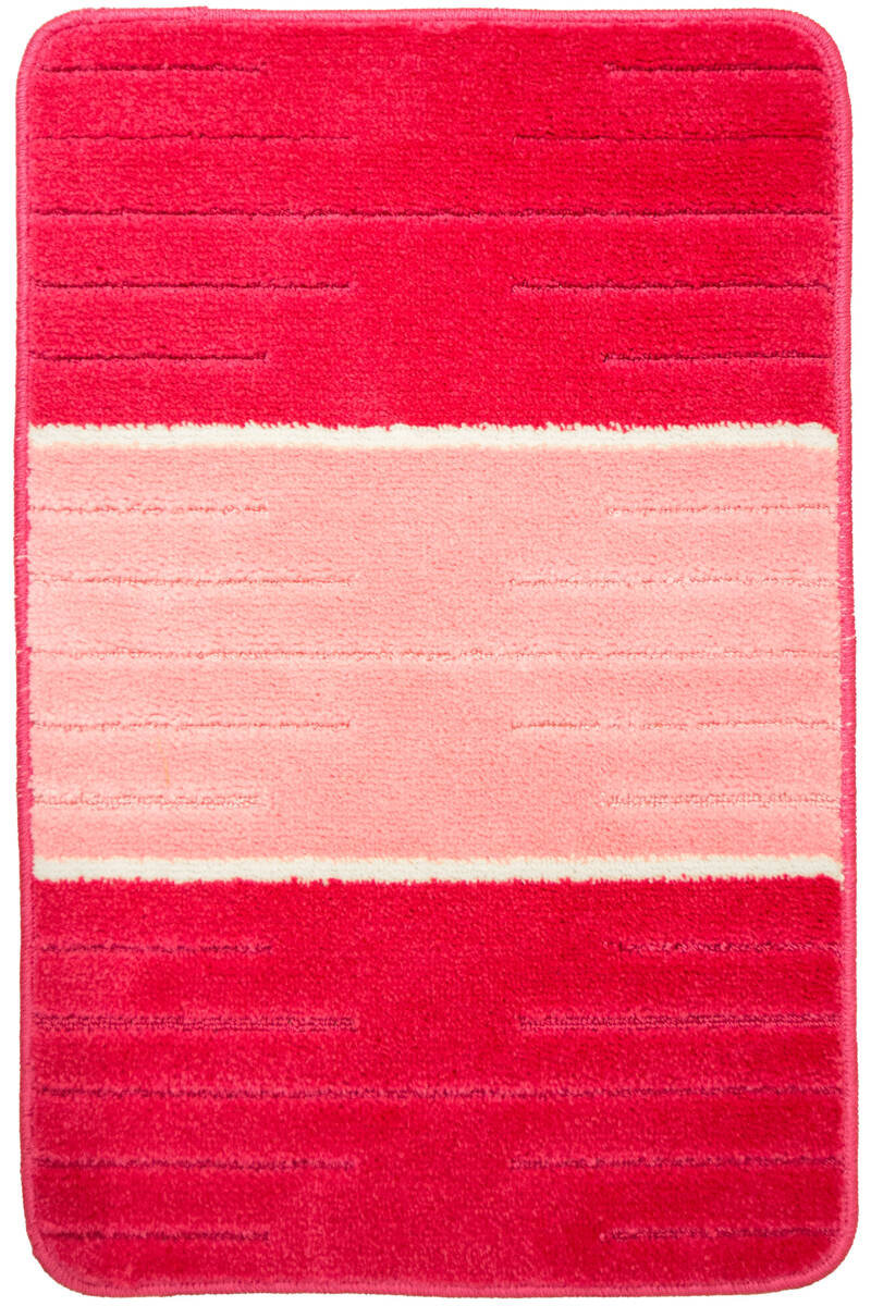 Dywanik Łazienkowy Como Pink Róż Krem Pasy-50x80 cm