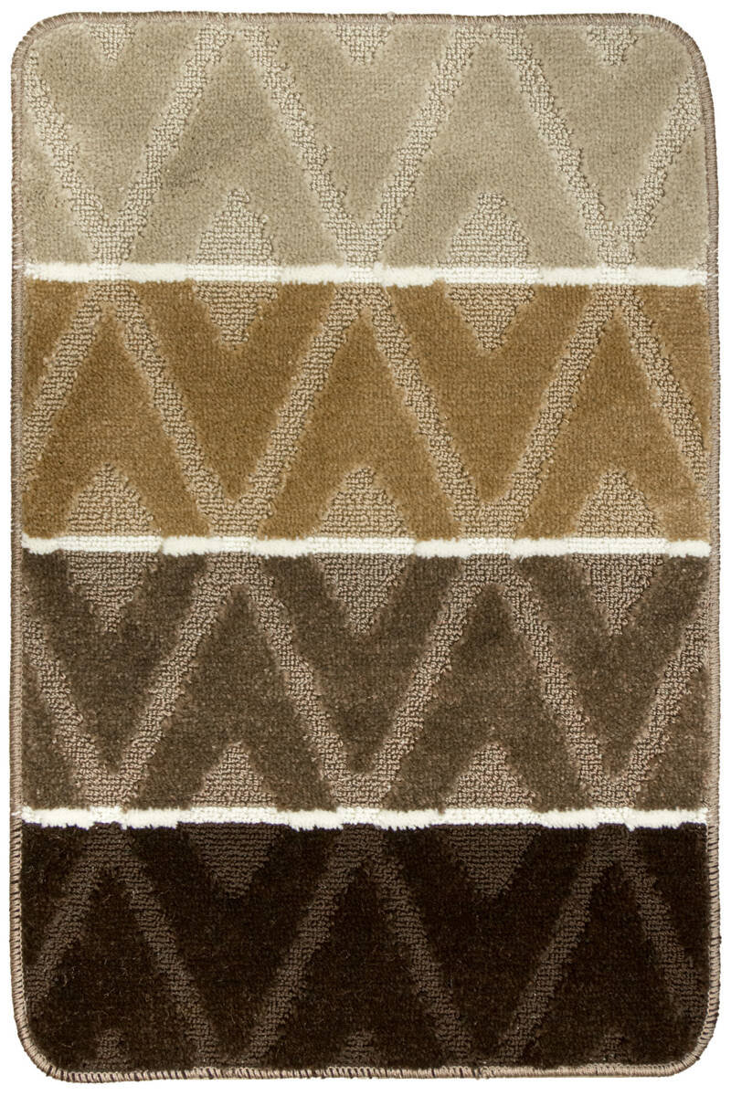 Dywanik Łazienkowy Palma Beige Beż Brąz Romby -50x80 cm