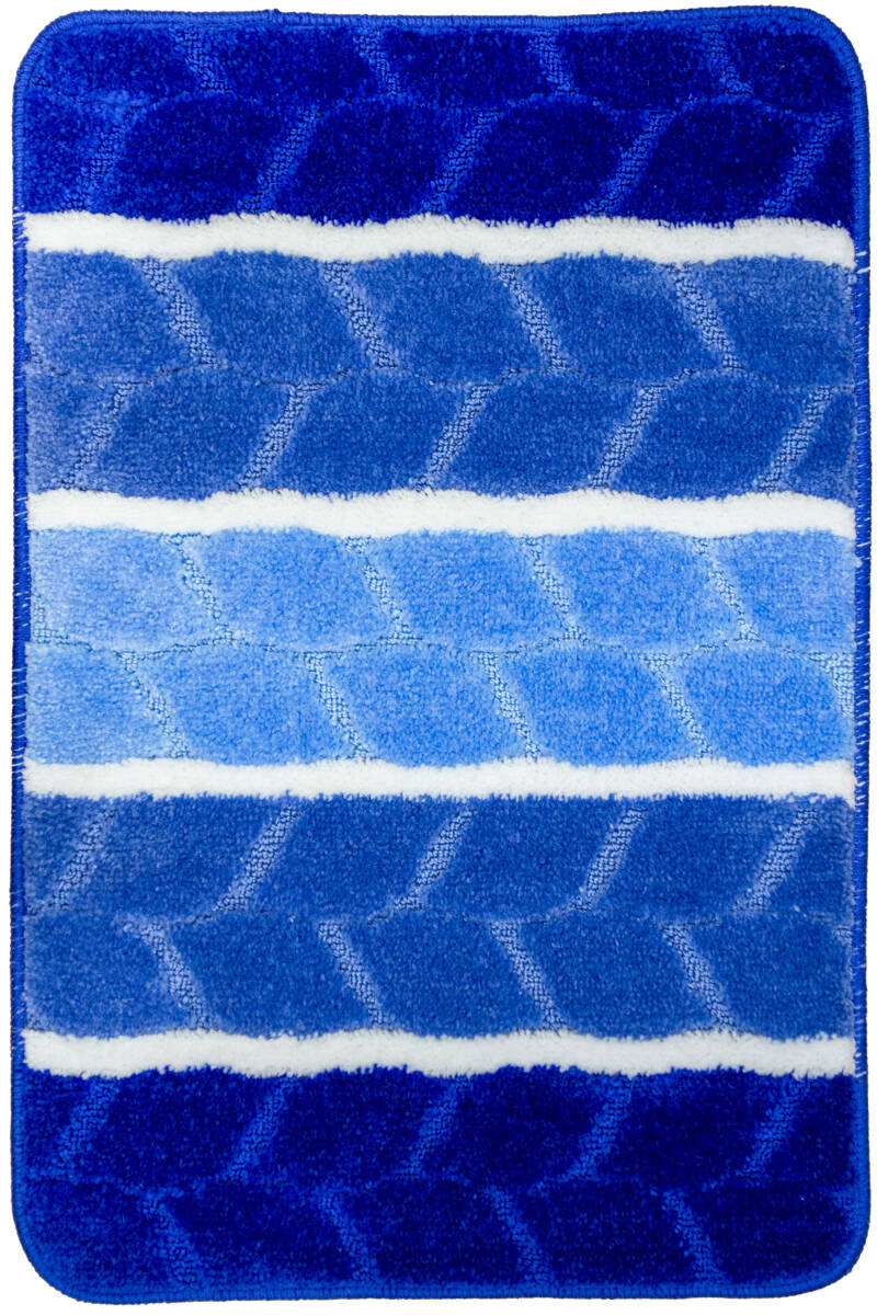 Dywanik Łazienkowy Fano Blue Niebieski Paski-50x80 cm