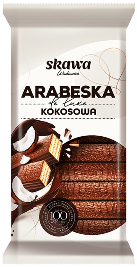 Wafelki Arabeska de luxe kokosowa Skawa 190 g