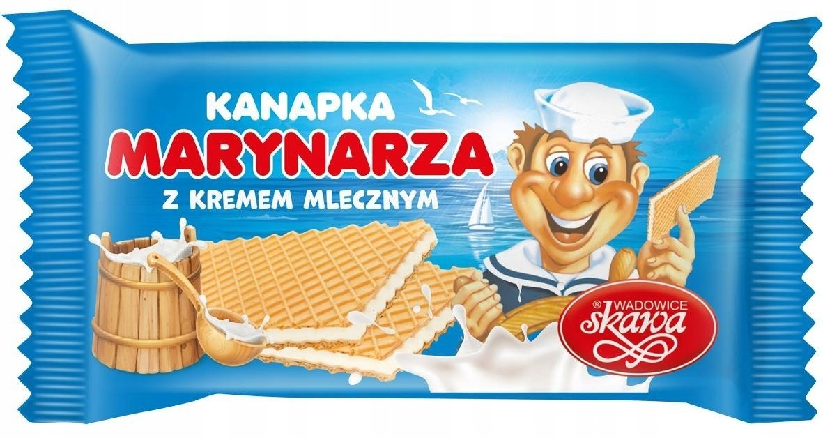 Wafelki kanapka śmietankowa Marynarza Skawa 26 g