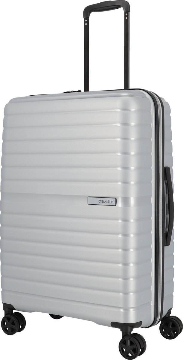 Walizka średnia Travelite Trient 66 cm - srebrna