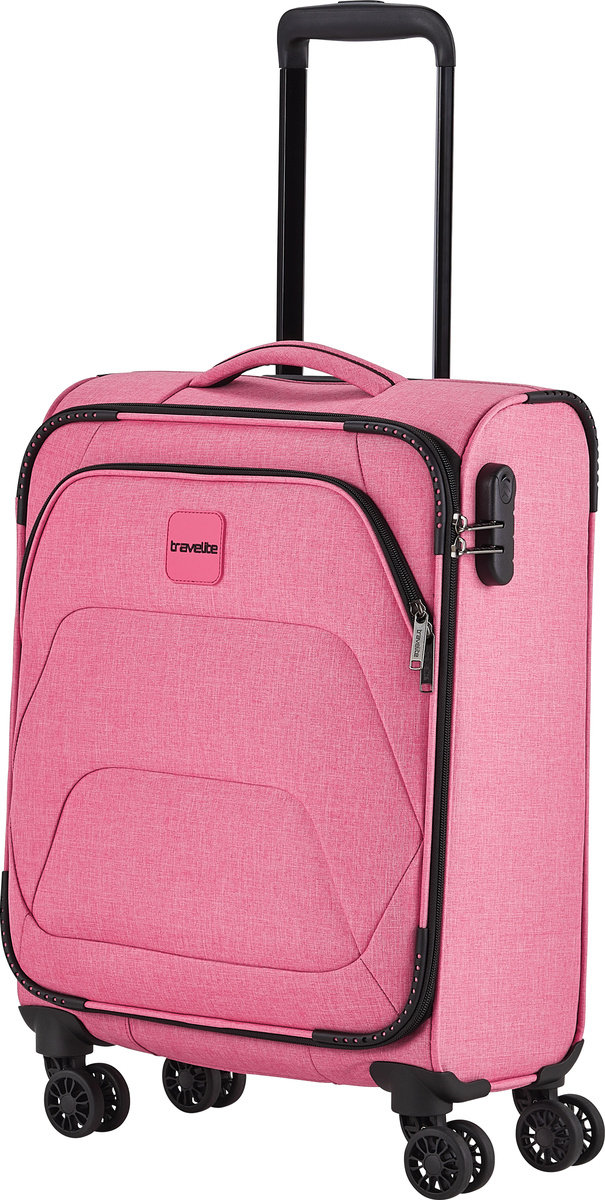 Walizka kabinowa Travelite Adria 55 cm - różowa