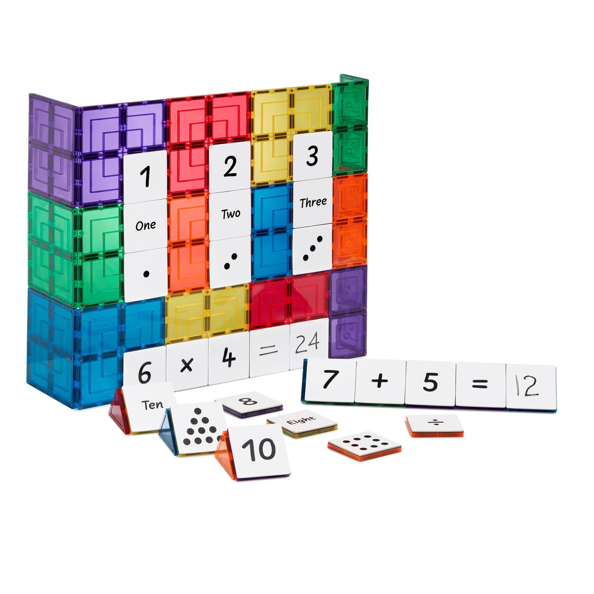 Nakładki na klocki magnetyczne liczby 40 el. Numeracy Pack
