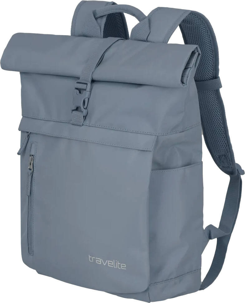 Plecak rolowany Travelite Basics Niebieskoszary