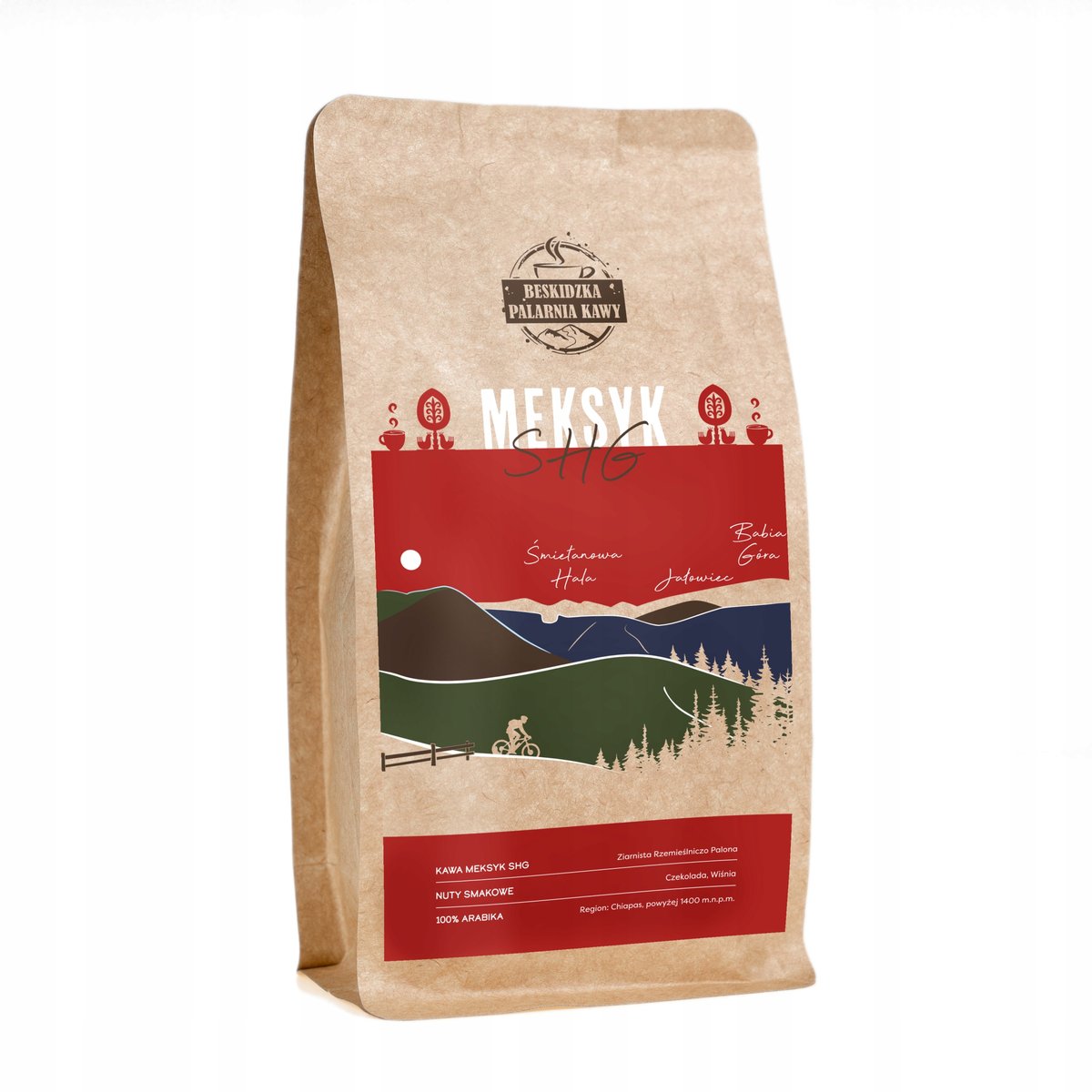 ŚWIEŻO PALONA KAWA ZIARNISTA MEKSYK SHG 250G 100% ARABICA SPECIALITY