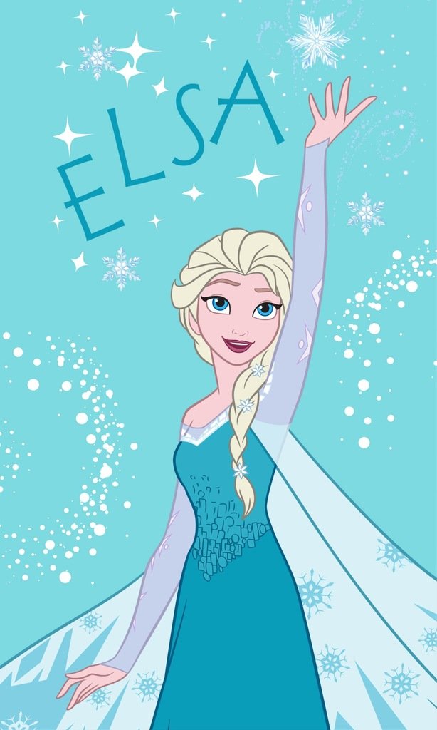 RĘCZNIK ręczniczek do rąk FROZEN 30x50 cm Kraina lodu ELSA