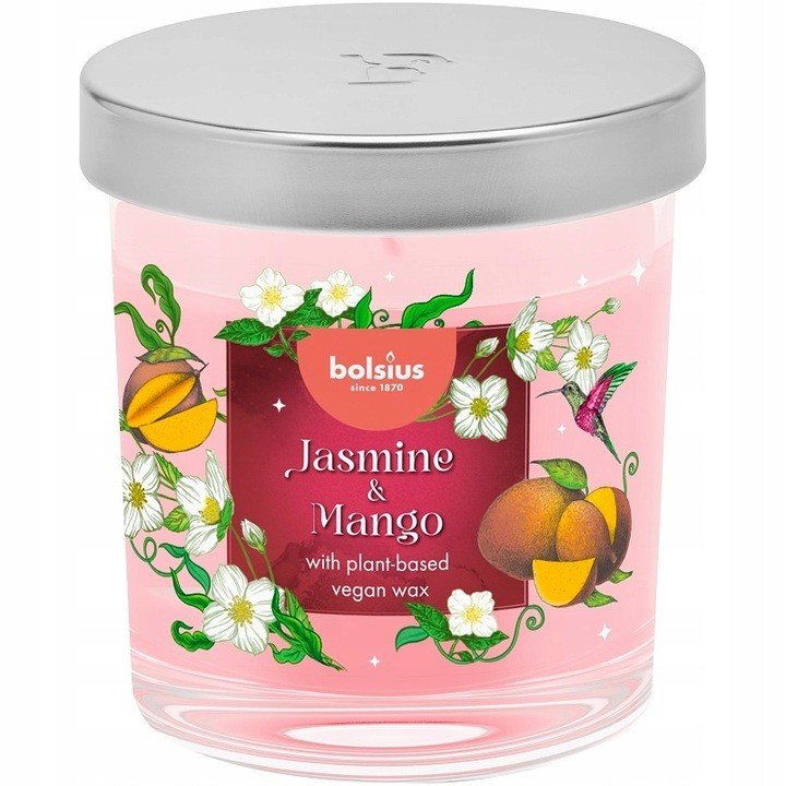 Świeca zapachowa w szkle BOLSIUS Floral Fusion 25H JAŚMIN - MANGO