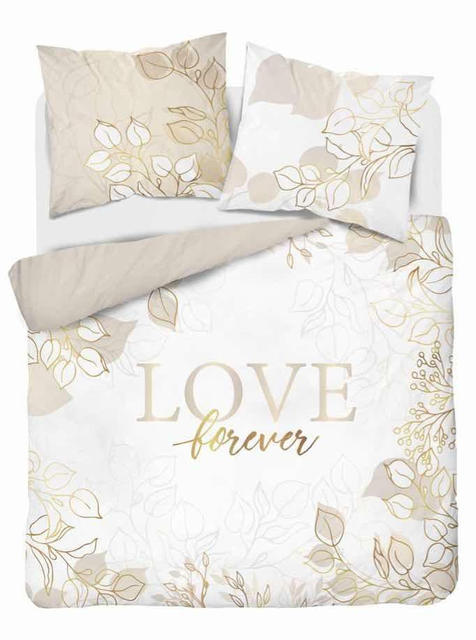 Pościel 160x200 beżowa Love Holland