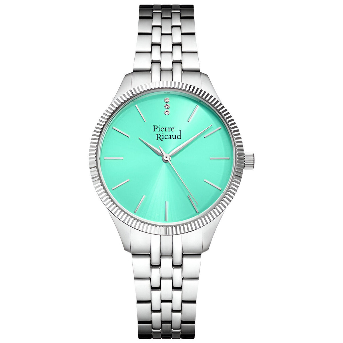 Zegarek Damski Pierre Ricaud P23010.511TQ CYRKONIE srebrny