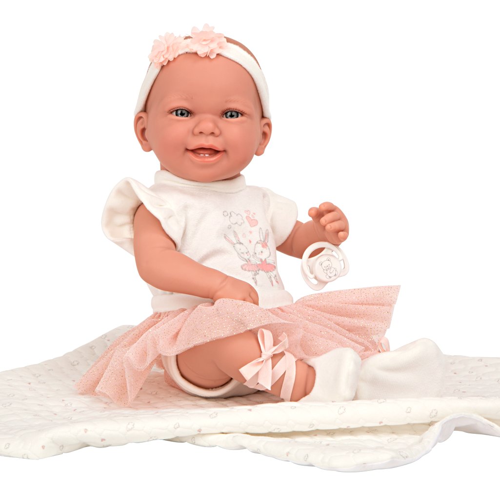 Munecas Arias lalka Zoe Ballerina Elegance 42 cm z kocykiem