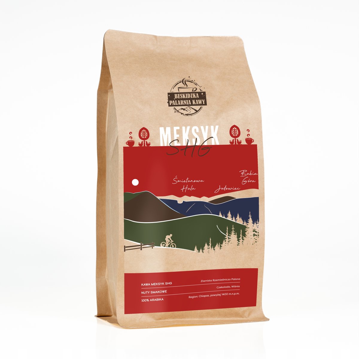 ŚWIEŻO PALONA KAWA ZIARNISTA MEKSYK SHG 500G 100% ARABICA SPECIALITY