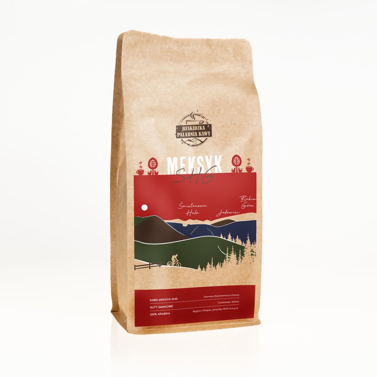 ŚWIEŻO PALONA KAWA ZIARNISTA MEKSYK SHG 1KG 100% ARABICA SPECIALITY