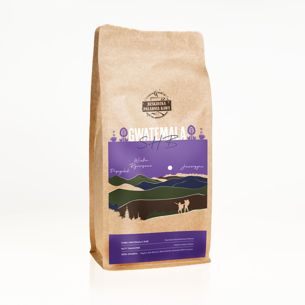 ŚWIEŻO PALONA KAWA ZIARNISTA GWATEMALA SHB 1KG 100% ARABICA SPECIALITY