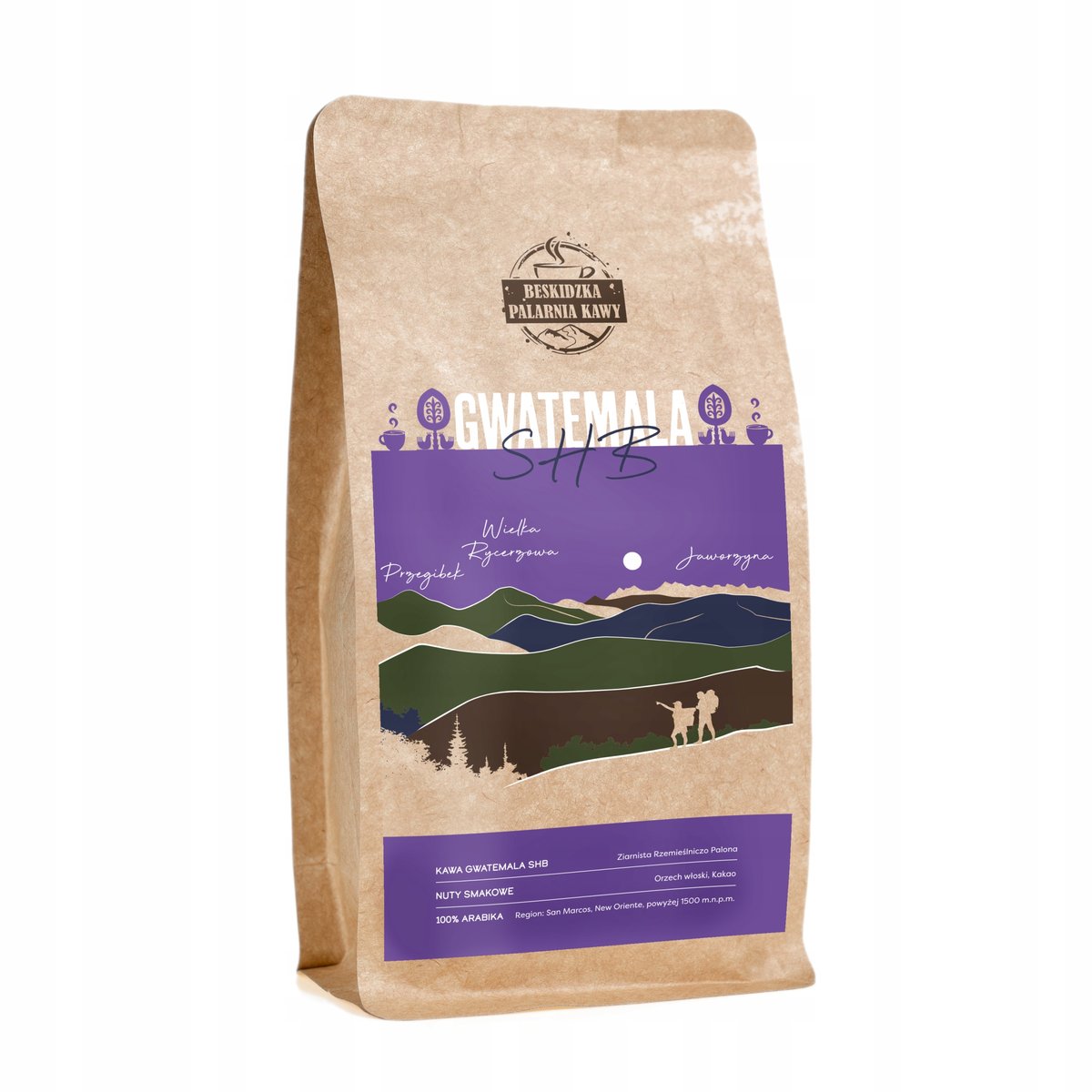 ŚWIEŻO PALONA KAWA ZIARNISTA GWATEMALA SHB 250G 100% ARABICA SPECIALITY