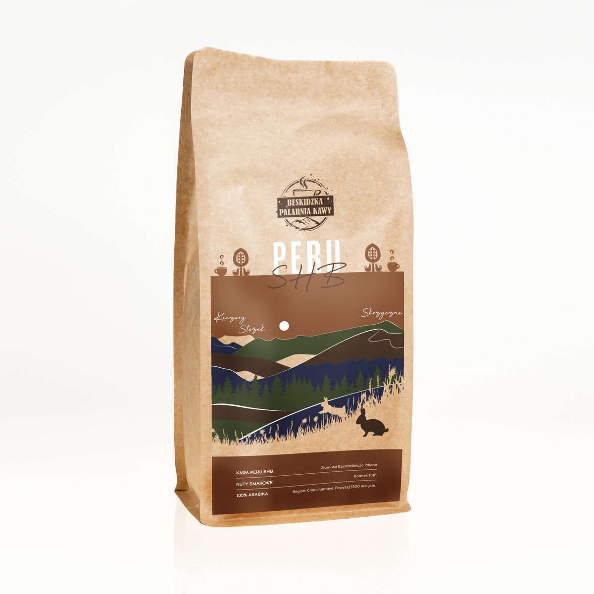 ŚWIEŻO PALONA KAWA ZIARNISTA PERU SHB 1KG 100% ARABICA SPECIALITY