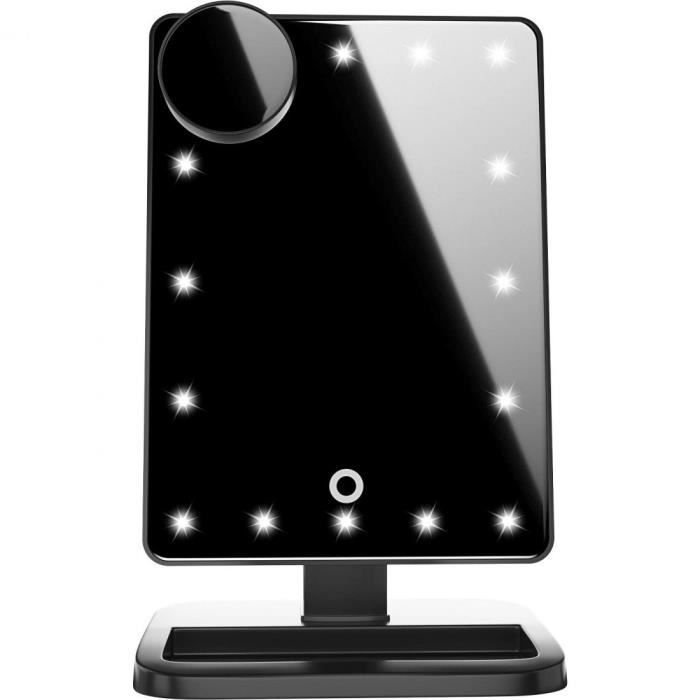 Lusterko do makijażu, oświetlenie LED - Bluetooth
