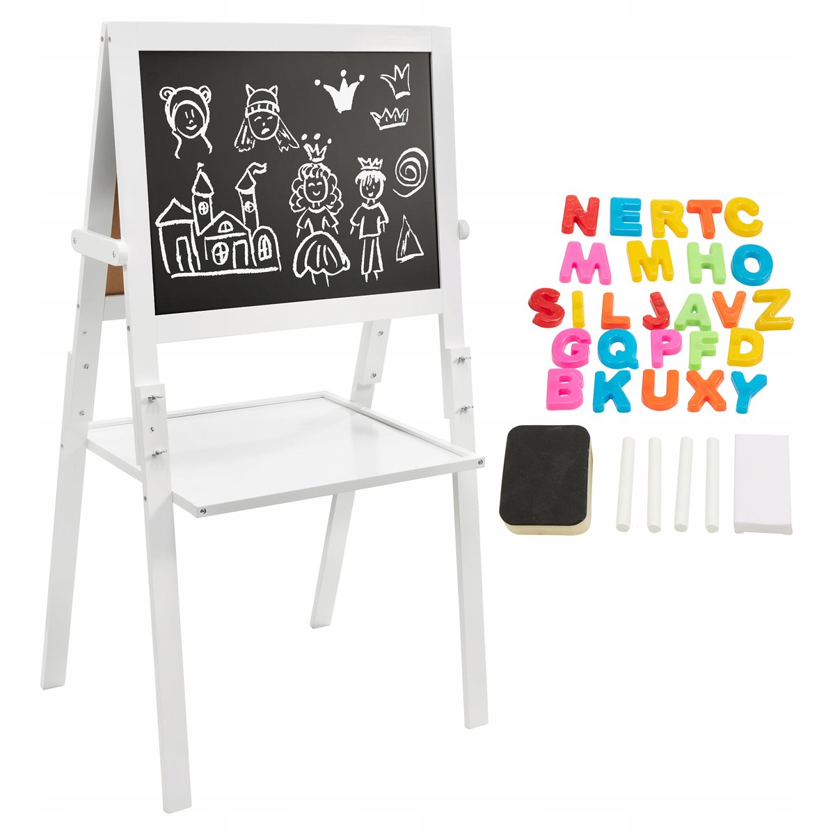 Drewniany stolik edukacyjny 7w1, muzyczny, sensoryczny