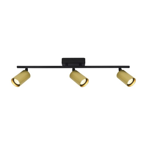 Tris lampa sufitowa (spot) 3xGU10 czarna/mosiądz SPL-46829-3-BK-GD