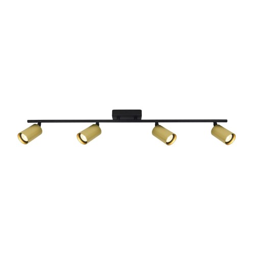Tris lampa sufitowa (spot) 4xGU10 czarna/mosiądz SPL-46829-4-BK-GD