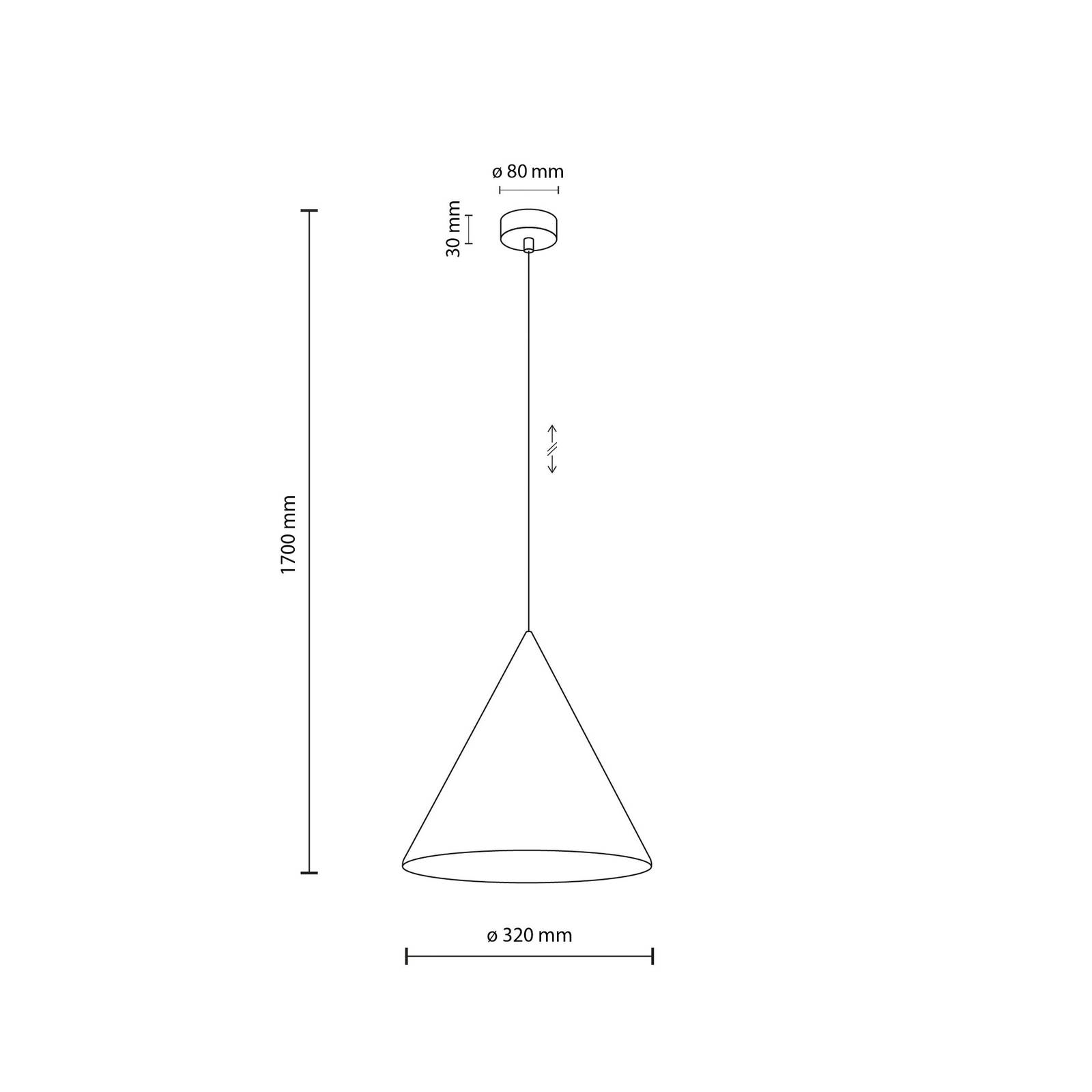 Lampa wisząca do nowoczesnej kuchni ⌀32cm TK 3281 z serii CONO