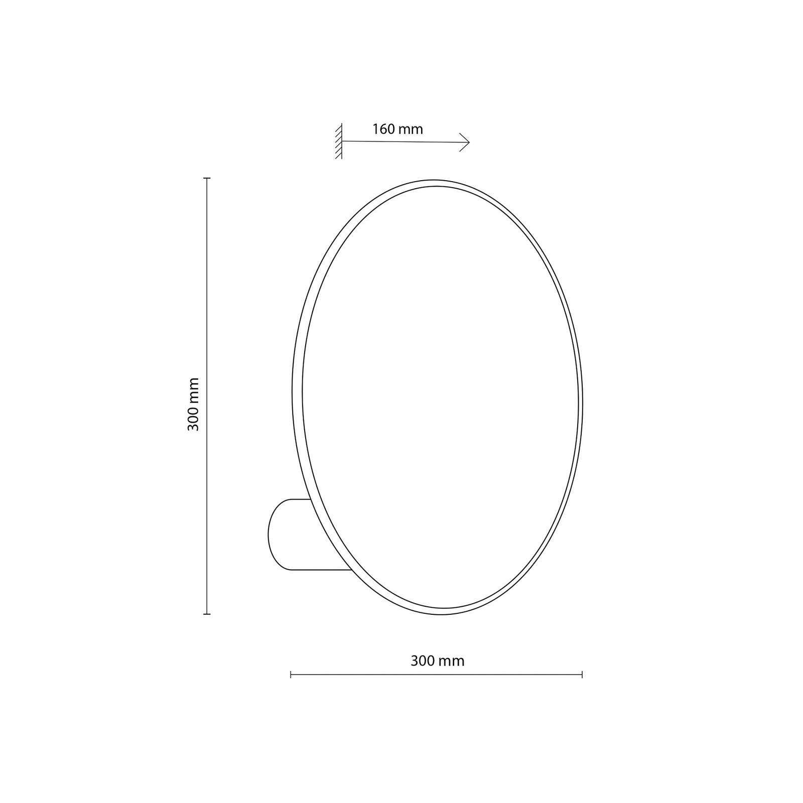 TK Lighting Kinkiet Puls, klosz z juty, naturalny brąz, Ø 30 cm