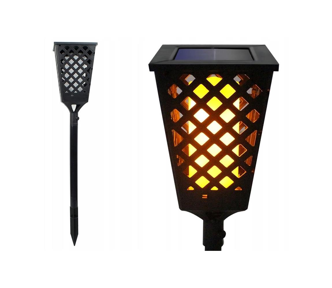 LED Lampa solarna LED/0,6W/5,5V IP65 107 cm czarny