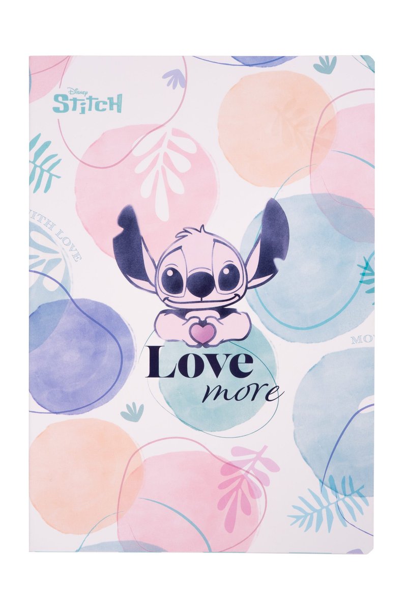 PATIO, paczka zeszyt a4 60 k. kratka disney fashion wzór 1 stitch 6 szt.