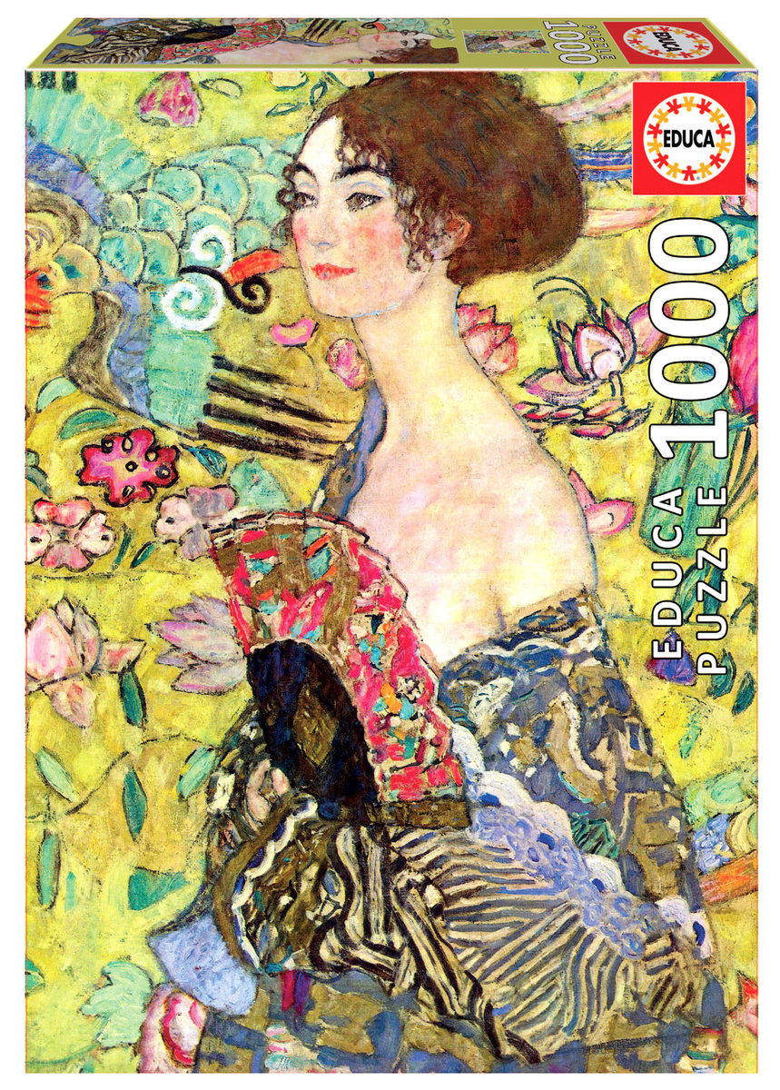 Educa, Puzzle, Dama z wachlarzem, Gustav Klimt, 1000 el.