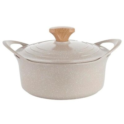 Garnek aluminiowy FLORINA Oslo 28CM 6,7L Kremowy  | Raty