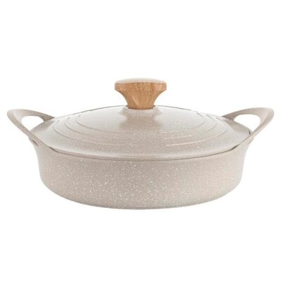 Garnek aluminiowy FLORINA Oslo 28CM 4L Kremowy  | Raty